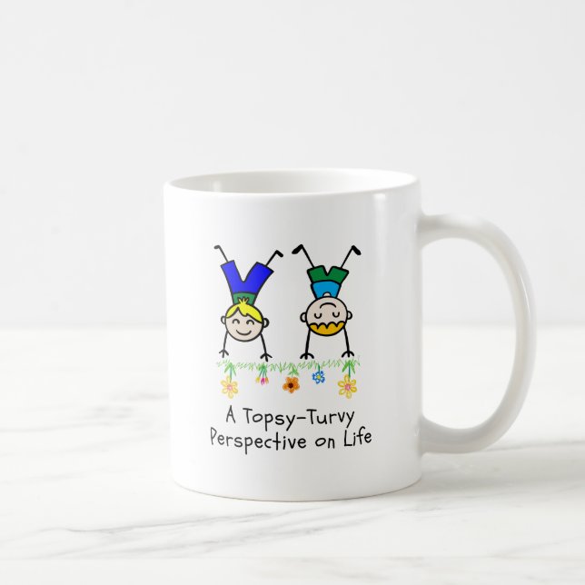 Topsy-Turvy Perspective on Life. Coffee Mug (Right)