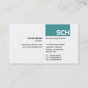 TopTag - Ocean Green Business Card