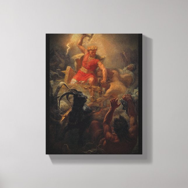 Tor Battling the Giants Canvas Print (Front)