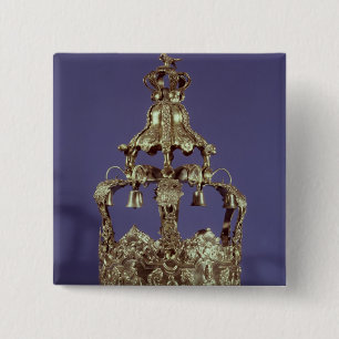 Torah Crown 15 Cm Square Badge
