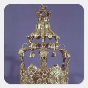 Torah Crown Square Sticker
