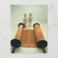Torah scroll with Silver Crown finials