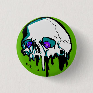 Toraru Skull (green) Your Custom Round can badge