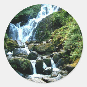 Torc Falls Killarney Ireland Classic Round Sticker