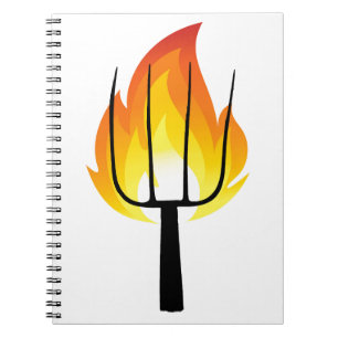 Torch and Pitchfork Spiral Notebook