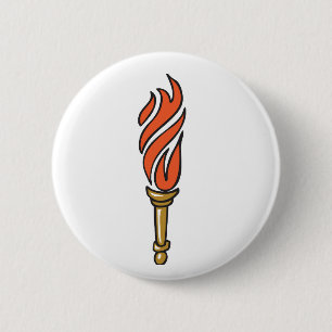 TORCH NO GLOW 6 CM ROUND BADGE