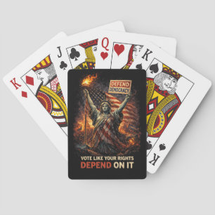 Torch of Democracy Playing Cards