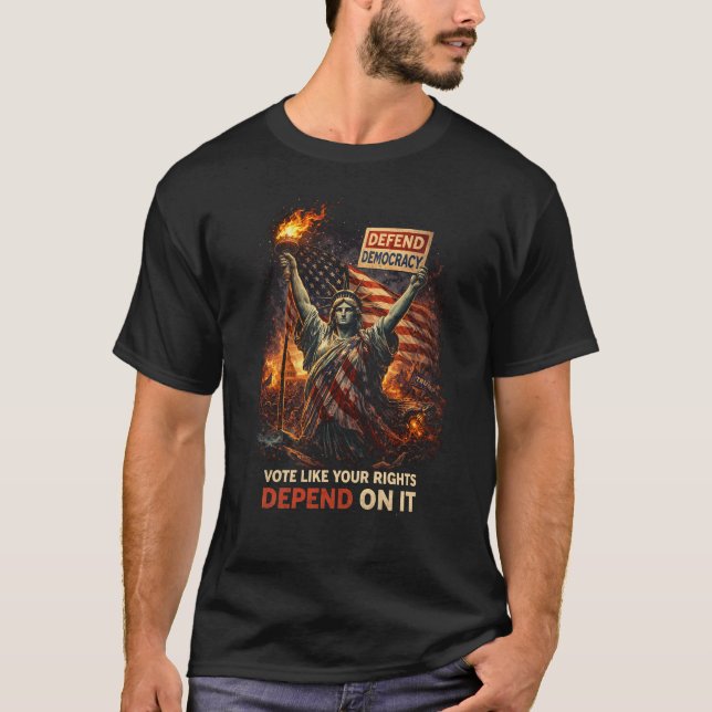 Torch of Democracy T-Shirt (Front)