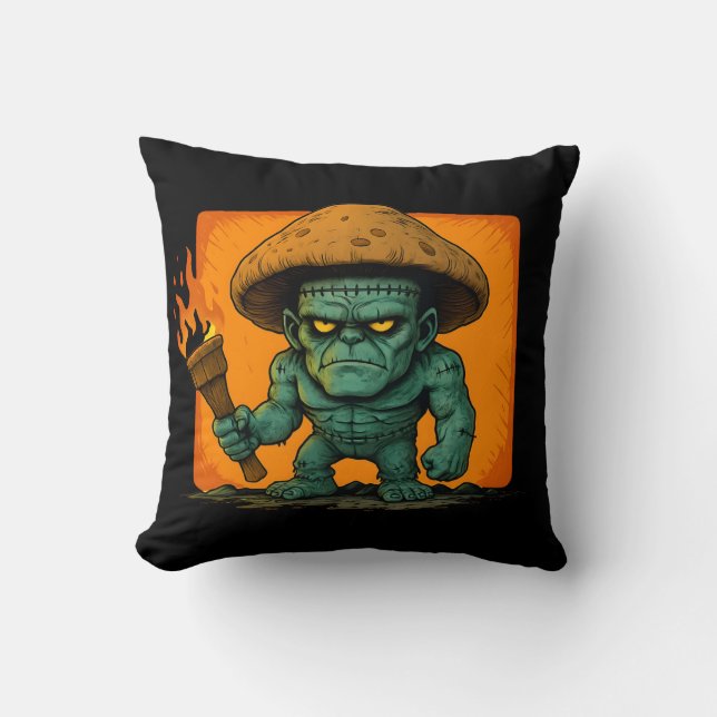 Torch & Temper – Mushroom Beast Design Cushion (Front)