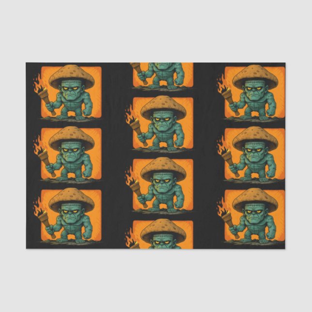 Torch & Temper-Mushroom Beast Pattern Tissue Paper (Front)