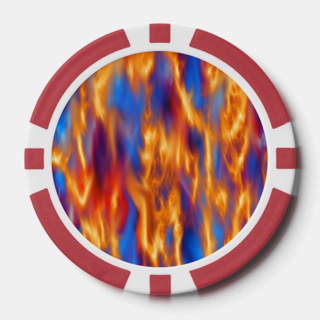 Torched by Kenneth Yoncich Poker Chips (Front)