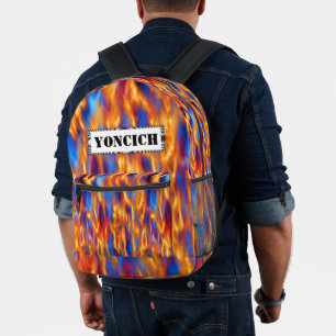 Torched by Kenneth Yoncich Printed Backpack