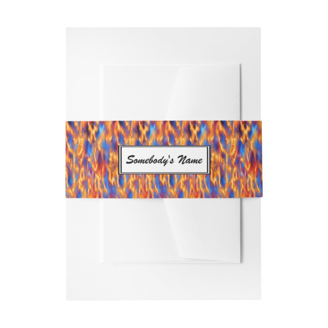 Torched (Personalised) by Kenneth Yoncich Invitation Belly Band (Front Example)