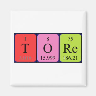 Tore periodic table name magnet
