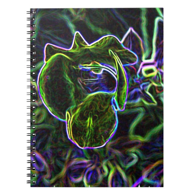Torenia Edited Spiral Notebook (Front)
