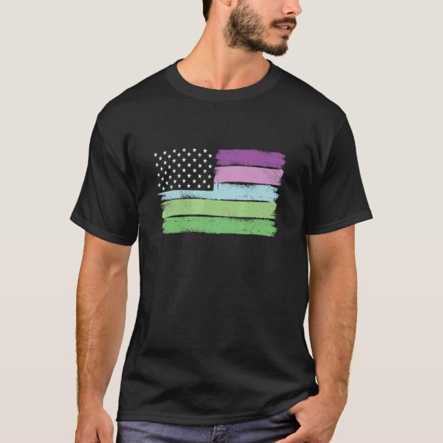 Toric Flag Pride Lgbtq Usa Pride Flag T-Shirt (Front)