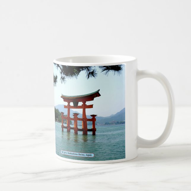 Torii gate, Itsukushima Shrine, Japan Coffee Mug (Right)