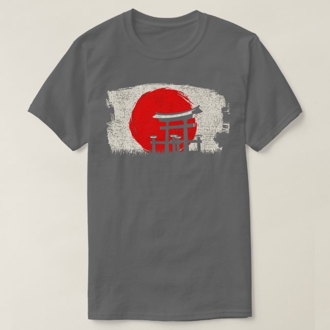 Torii Gate Japanese Architecture Art T-Shirt (Design Front)