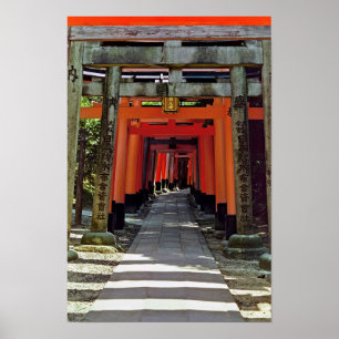 Torii gates - Kyoto, Japan, Asia Poster