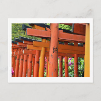 Torii Gates, Nezu Shrine: Tokyo Postcard