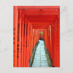 Torii Gates of Nezu Shrine: Tokyo Postcard