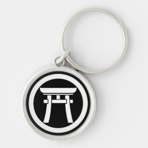 Torii in a circle key ring