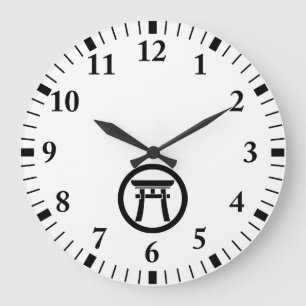 Torii in a circle large clock
