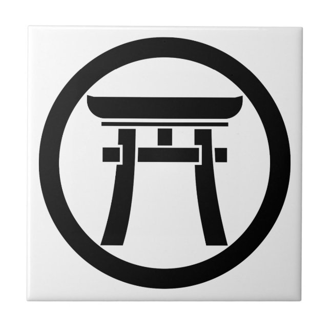 Torii in a circle tile (Front)