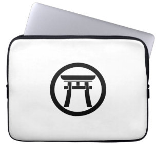 Torii in the middle wheel laptop sleeve
