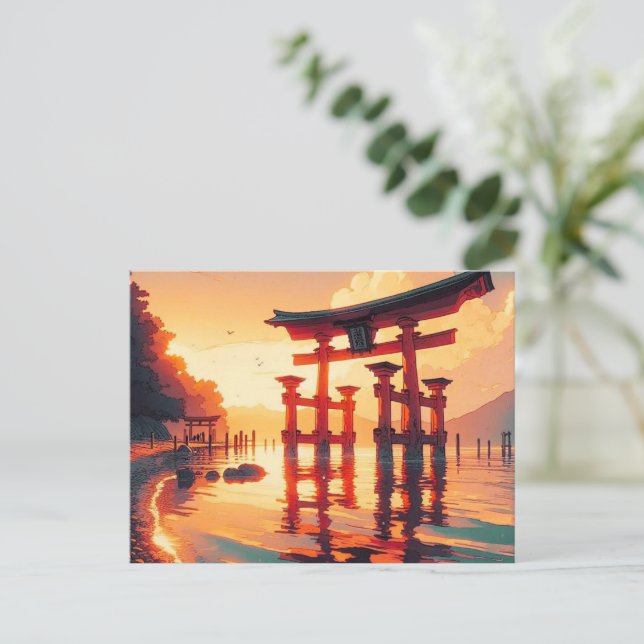 Torii of the Rising Light Holiday Postcard (Standing Front)