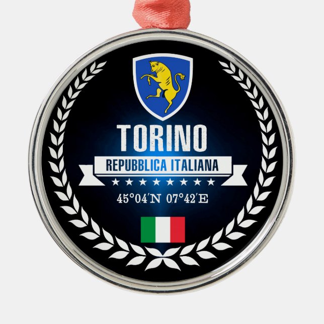 Torino Metal Tree Decoration (Front)