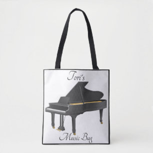 Tori's Piano Print Music Bag