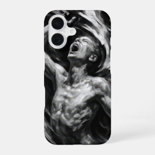 Tormented Man With Smoke Tendrils iPhone 16 Case