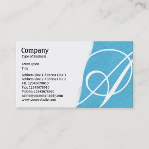 Torn Away - Light Blue Rough Paper Texture Business Card