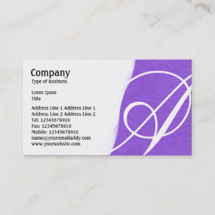 Torn Away - Violet Rough Paper Texture Business Card