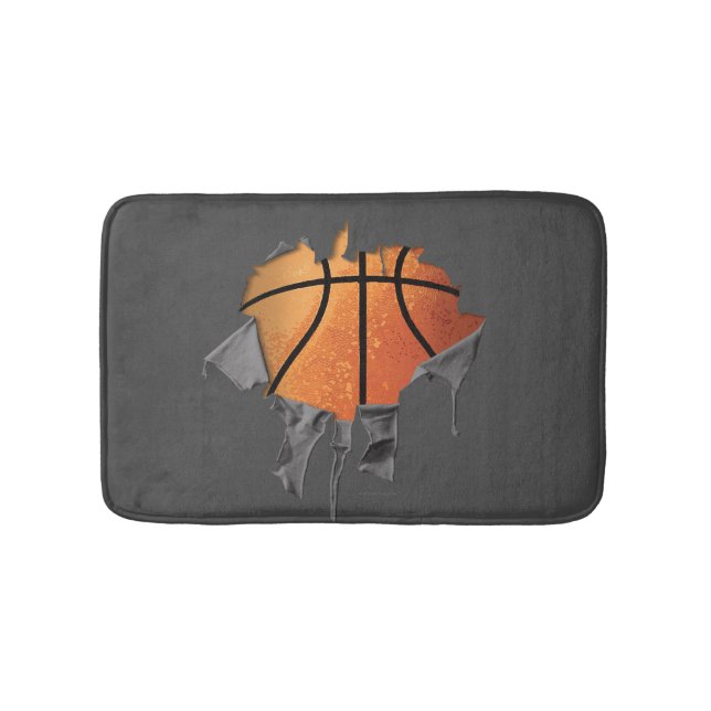 Torn Basketball Bath Mat (Front)