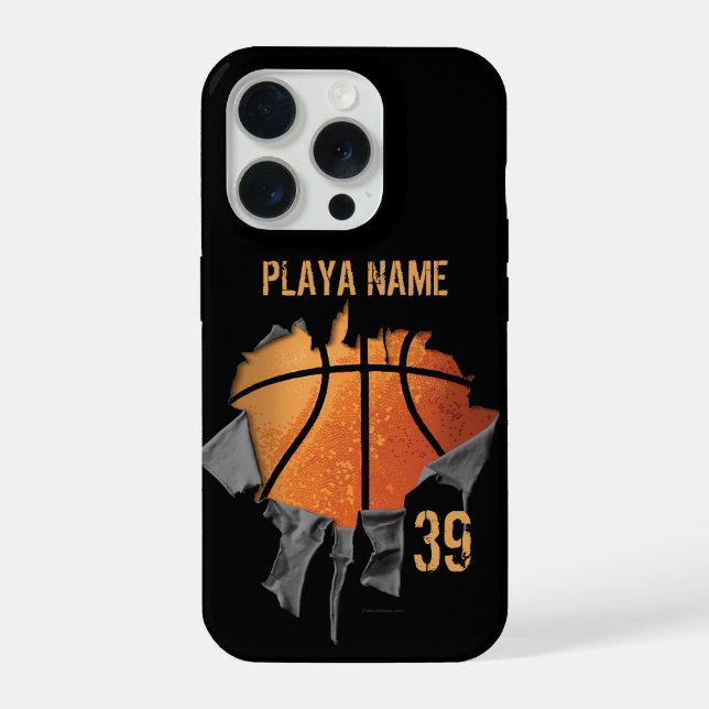 Torn Basketball iPhone Case (Back)