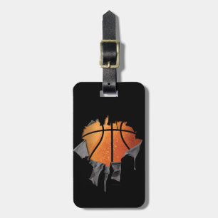 Torn Basketball Luggage Tag