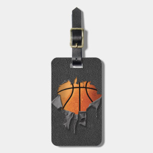 Torn Basketball (textured) Luggage Tag
