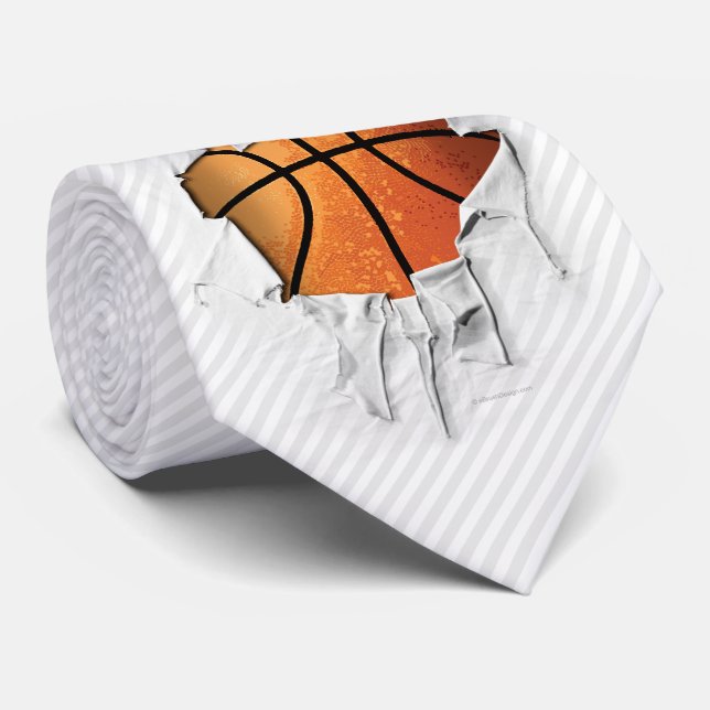 Torn Basketball Tie (Rolled)