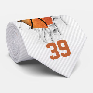 Torn Basketball (white/personalised) Tie