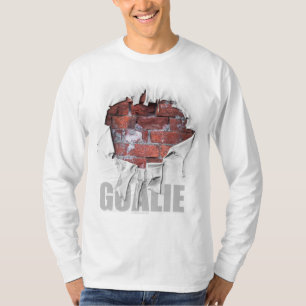 Torn Brick Wall Goalie (Hockey) T-Shirt