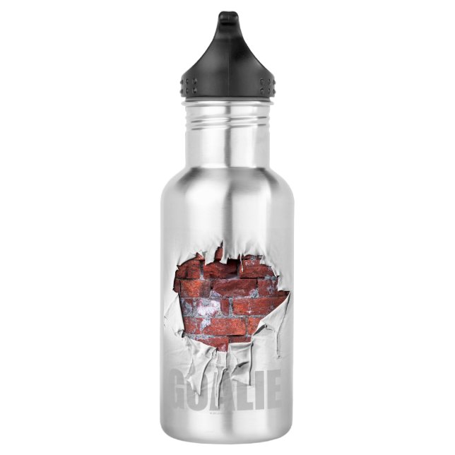 Torn Brick Wall Goalie (Soccer) 532 Ml Water Bottle (Right)