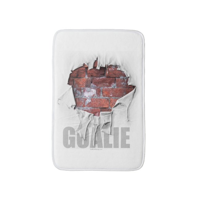 Torn Brick Wall Goalie (Soccer) Bath Mat (Front Vertical)