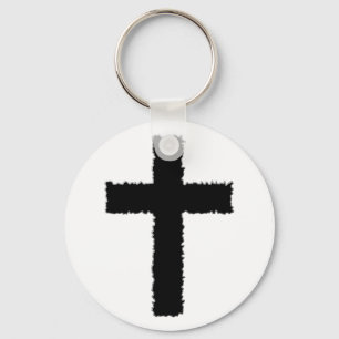 torn cross key ring