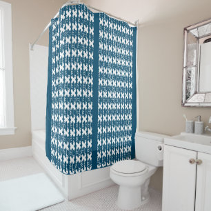 Torn distressed hidden xoxo Pattern Shower Curtain