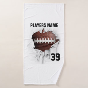 Torn Football Bath Towel Set