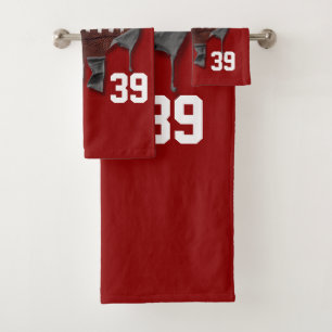 Torn Football Bath Towel Set