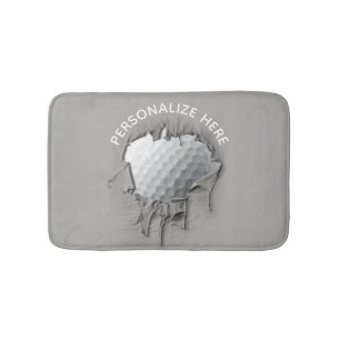 Torn Golf Ball Bath Mat