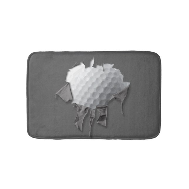 Torn Golf Ball Bathroom Mat (Front)